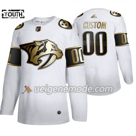 Kinder Eishockey Nashville Predators Trikot Custom Adidas 2019-2020 Golden Edition Weiß Authentic